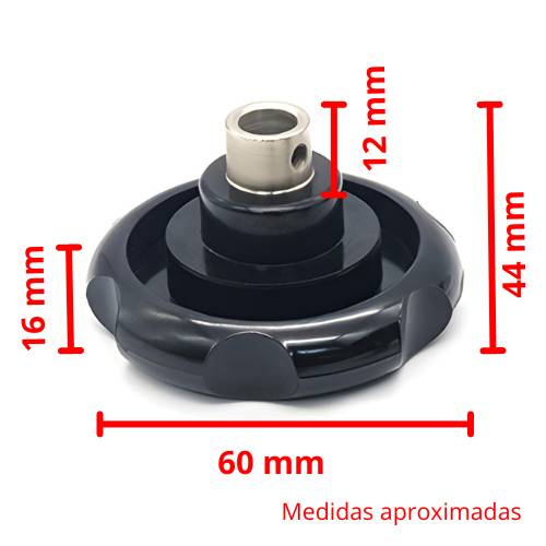 Dimensiones mando jog perilla CNC
